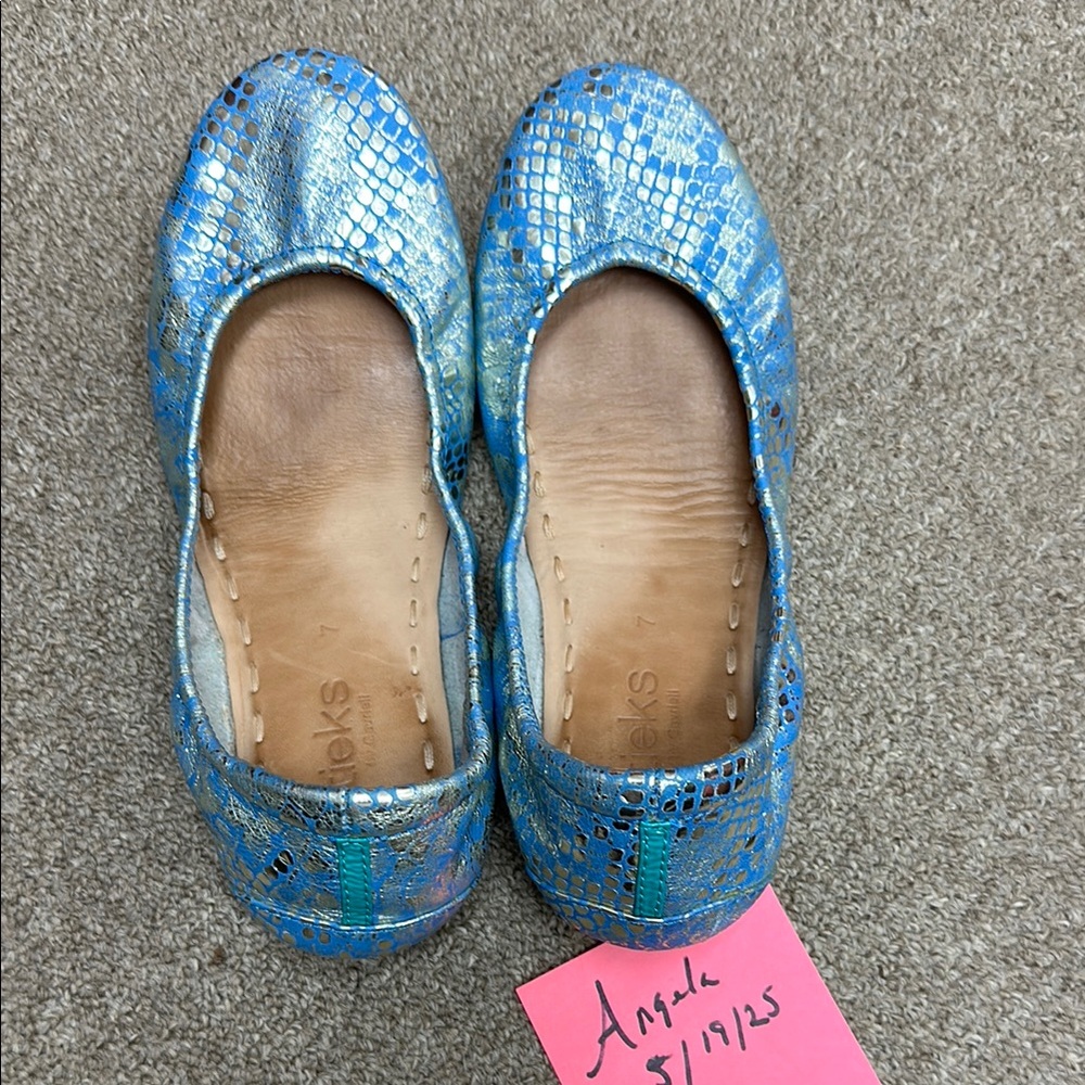 Tieks Paradise Blue. Size 7. LOW Price.  FIRM